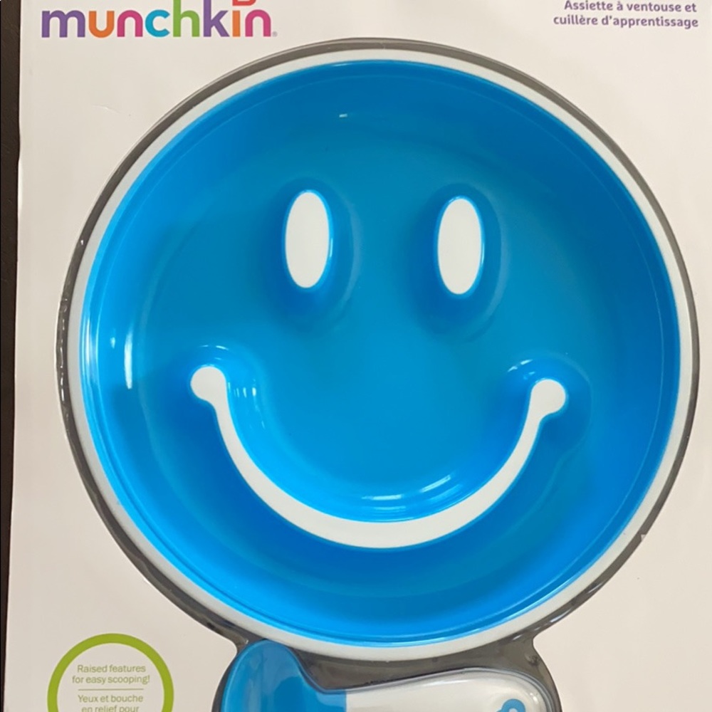 Smile n scoop training plate spoon
